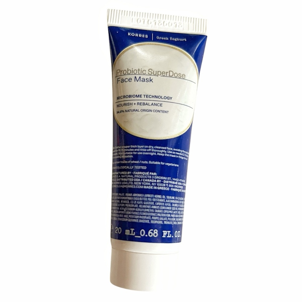 💥 3/$15 Korres Greek Yoghurt Probiotic SuperDose Face Mask (20ml)